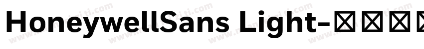 HoneywellSans Light字体转换